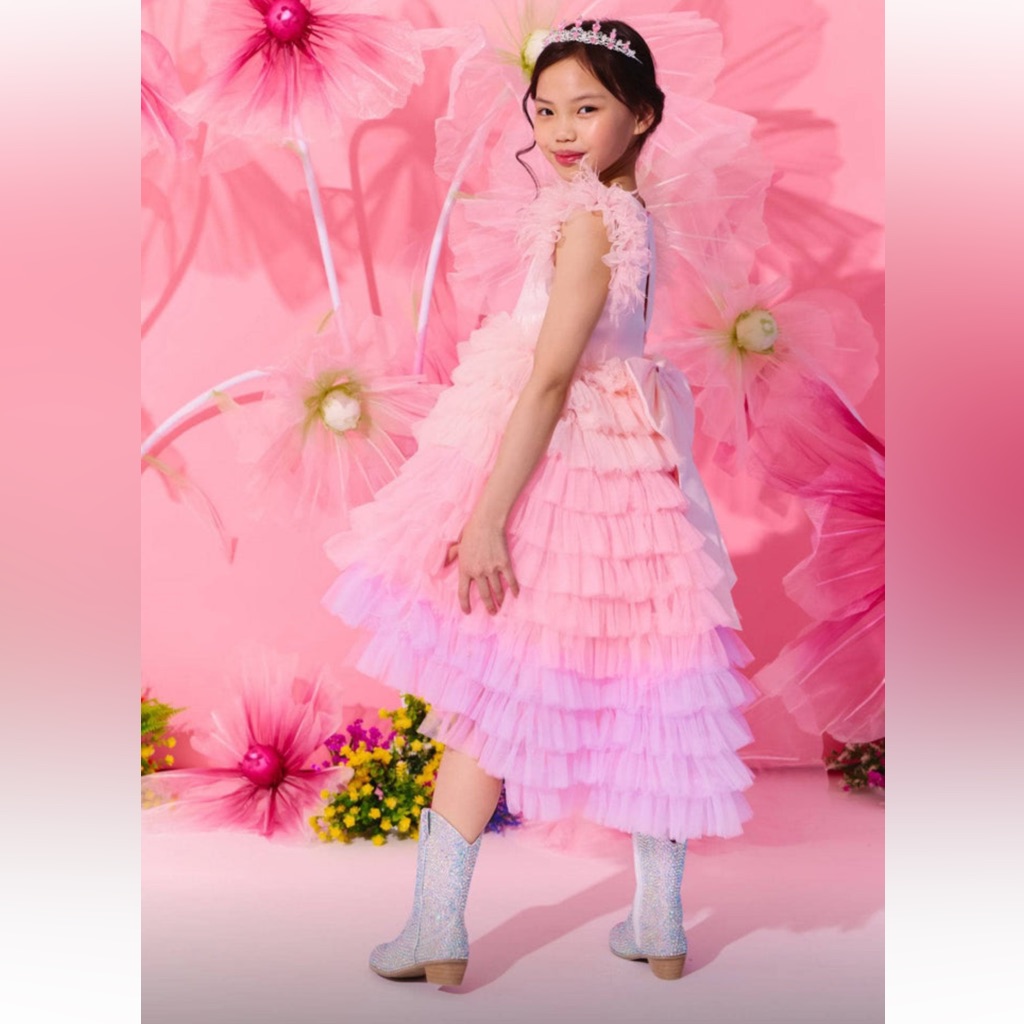Nwt Lola And The Boys Princess Feather Tulle Dress